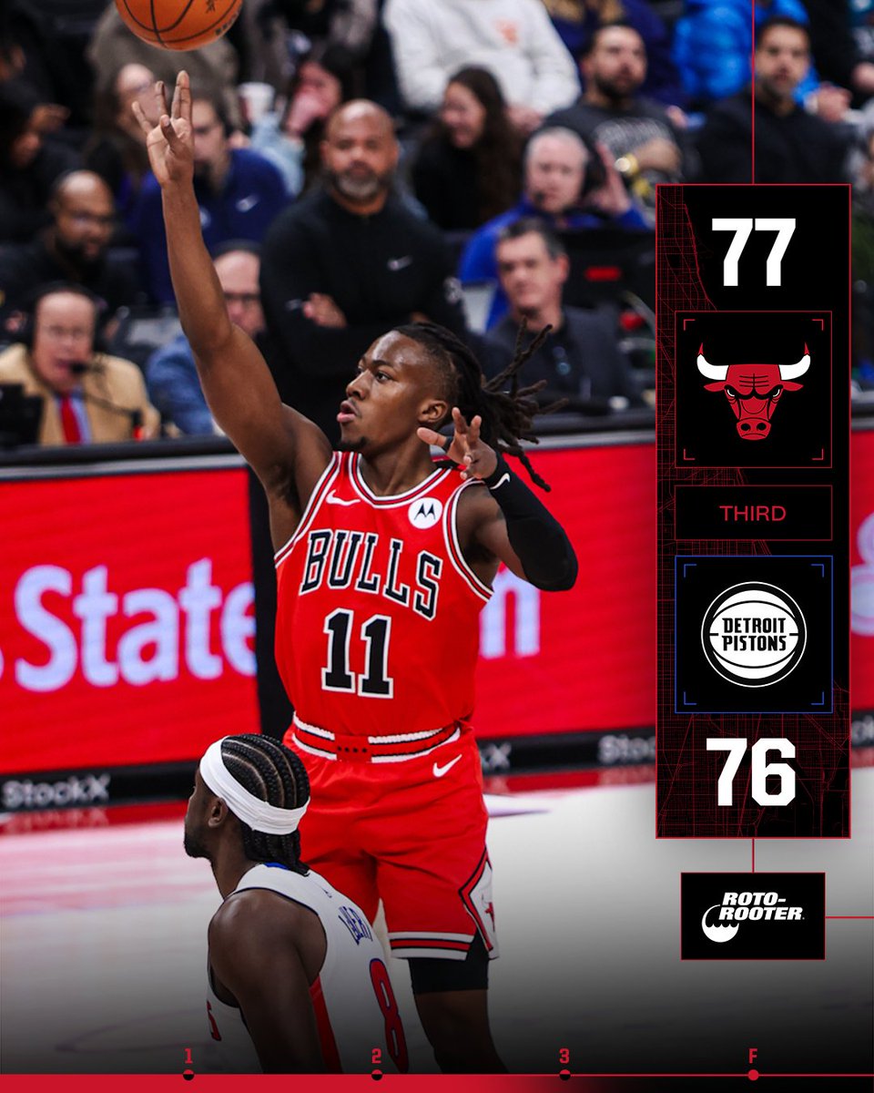 Buckle up for the 4th.
Ayo Dosunmu: 21 pts (9-13 FG)