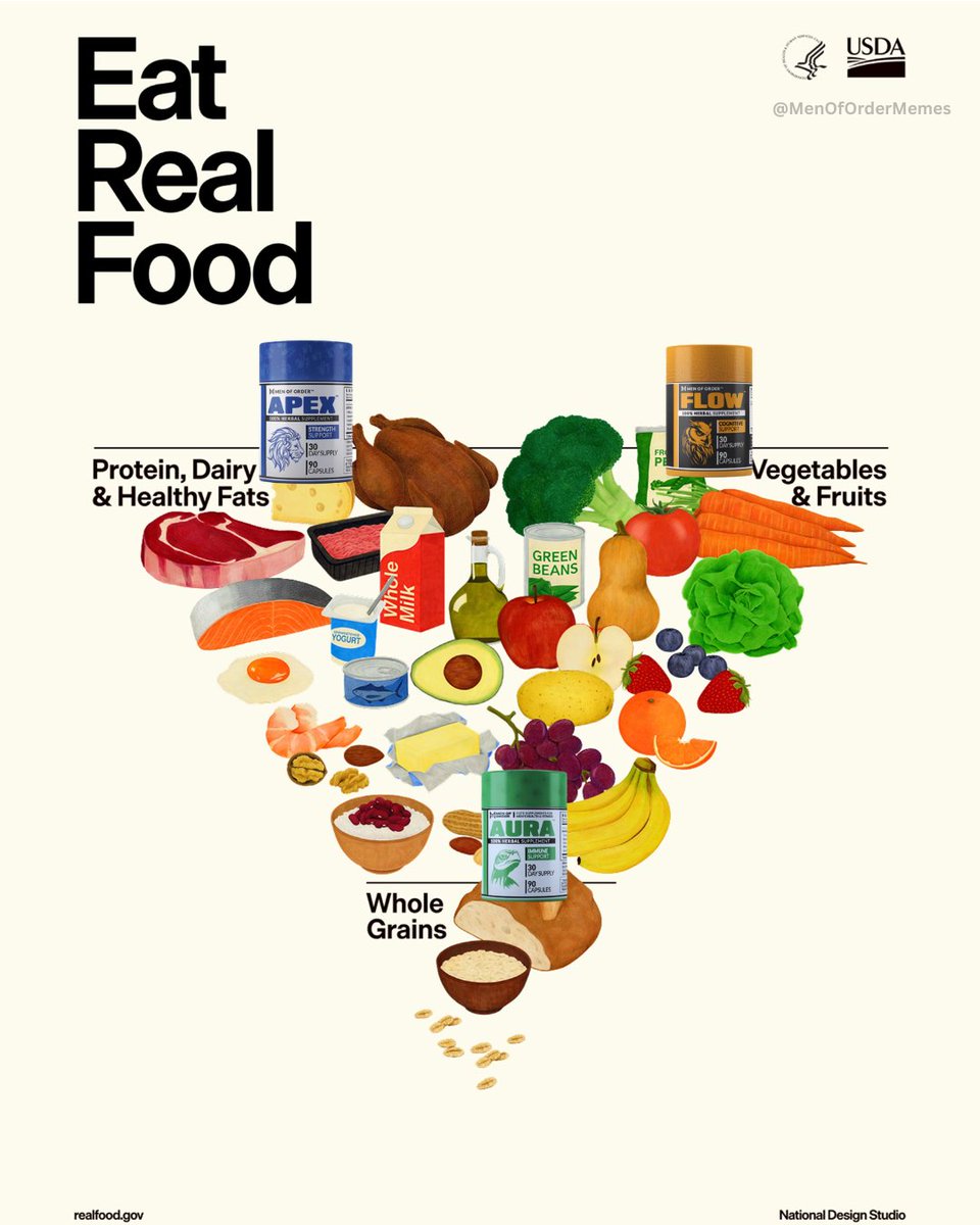 MenOfOrderMemes's tweet photo. The New Food Pyramid 💯 @MenofOrderHQ https://t.co/v65JIFKfF5
