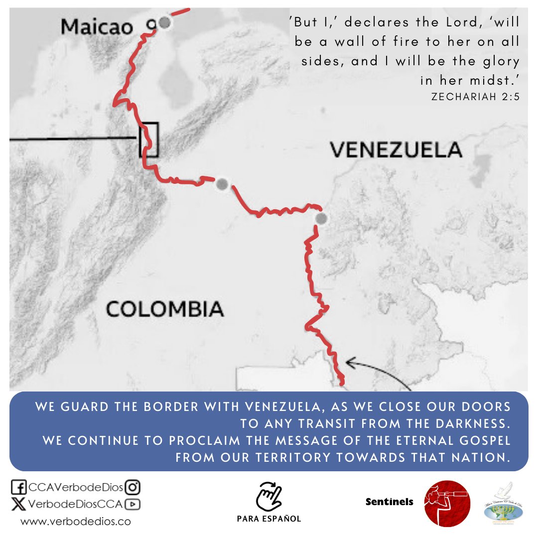 VerbodeDiosCCA's tweet photo. Intercedemos por las fronteras de nuestra nación 📍
____
We intercede for the borders of our nation 📍

Centinelas - 03ene.26

(📷 Migración Colombia en BBC)

#CristoelAceite #ChrististheOil #Luz #Light https://t.co/w0OULWCPVY