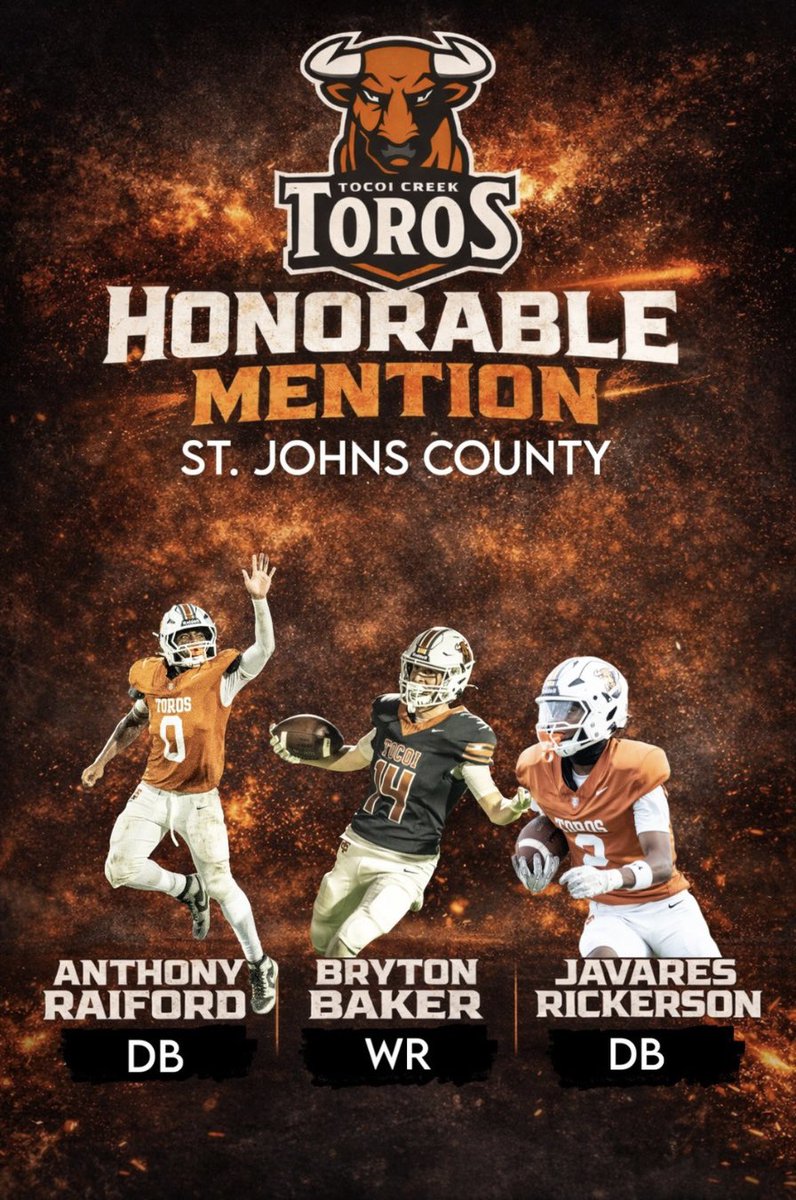 Congratulations to our All St. John’s county nominees! #HornsUp