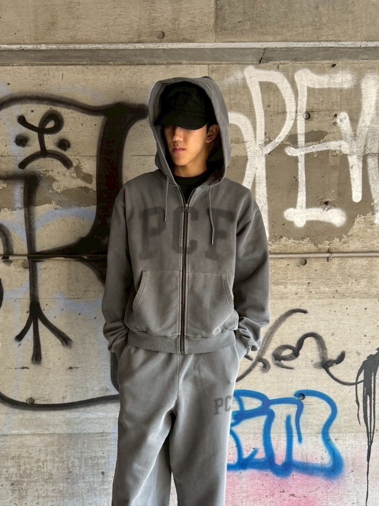 P.C.F APPAREL DEPARTMENT】 □ITEM LINE-UP FADED FULL ZIP HOODIE