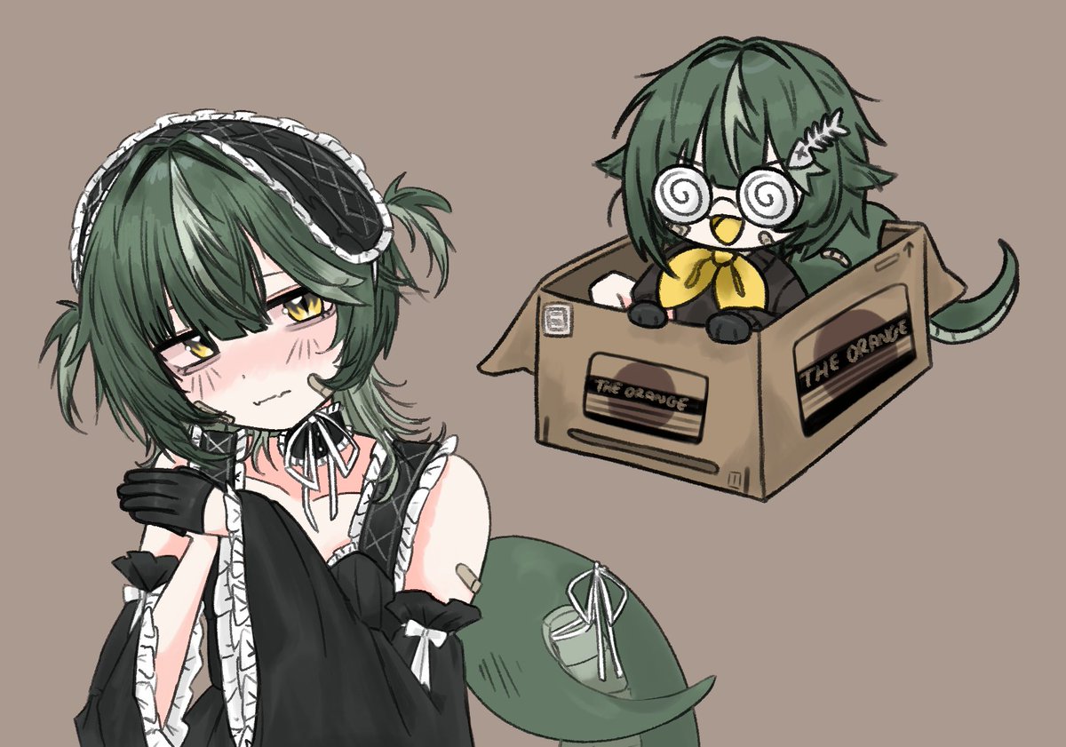 noireVT's tweet image. some sketches i coloured on strim yesterday lalalaa🦎