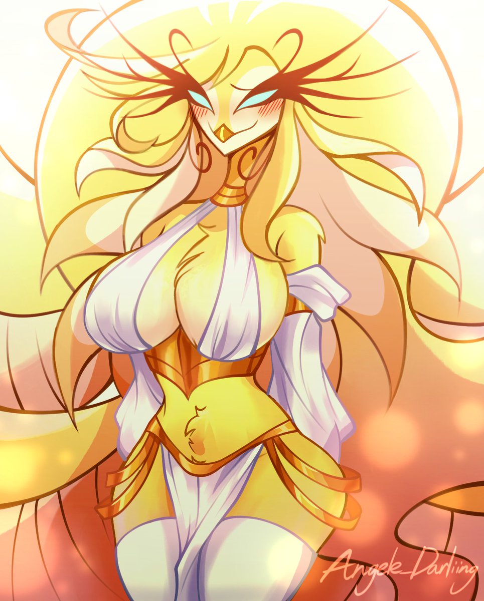 Angele_Darliing's tweet image. Drew the speaker of God a little differently this time.
#HazbinHotel #HazbinHotelFanart