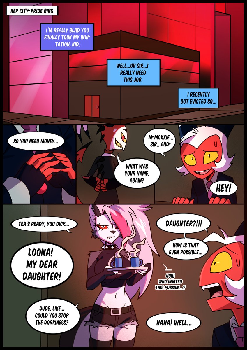 TEST DRIVE A helluva Boss Prequel fan comic tweet media