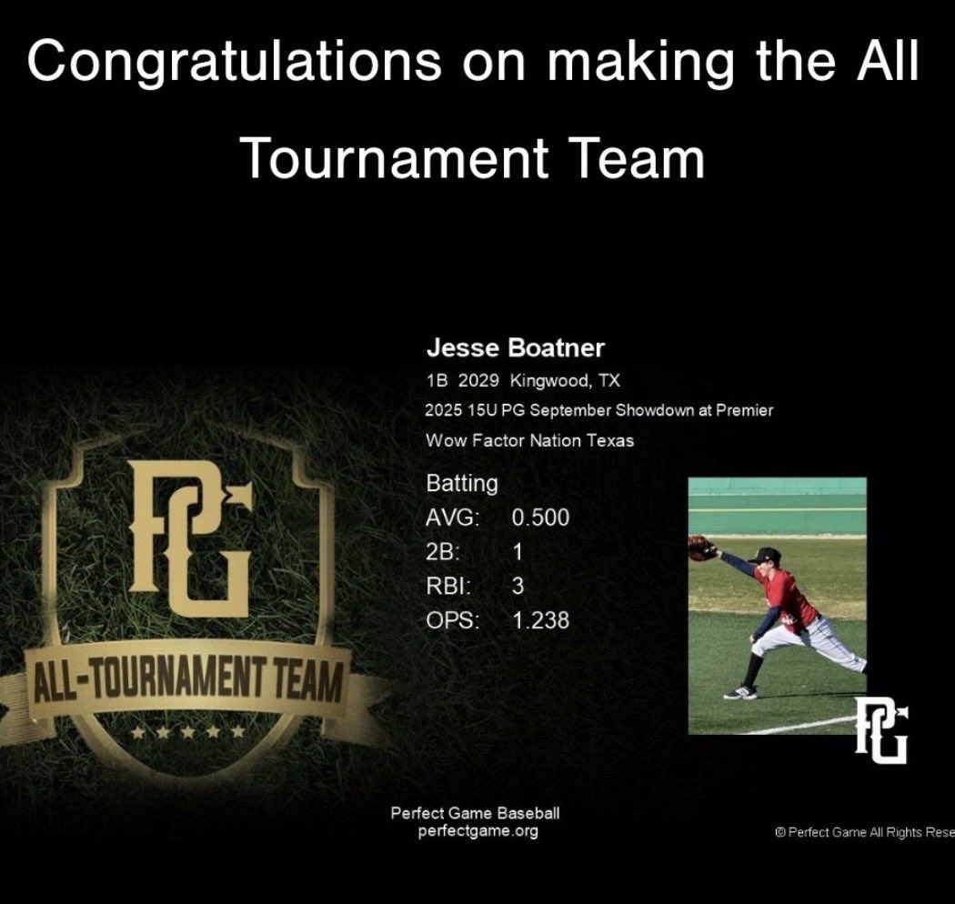 BaseballPrepper's tweet image. Thank you to my Coaches &amp;amp; Team ! ⁦@JesseBarfield29⁩ &amp;amp; ⁦@WFNationTexas⁩