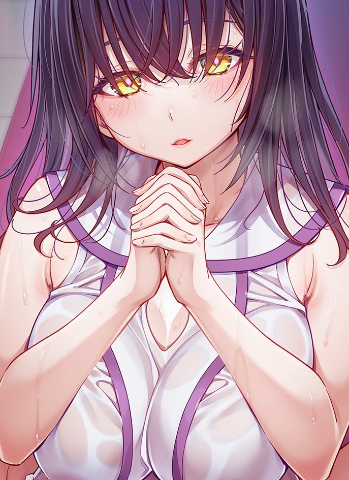 濡れ透け聖女イラストの一部をFANBOXとFantiaで公開中です😉✨ 