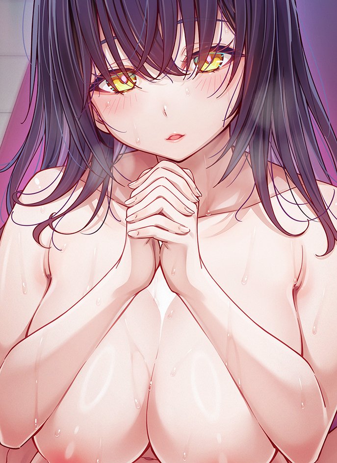 濡れ透け聖女イラストの一部をFANBOXとFantiaで公開中です😉✨ 