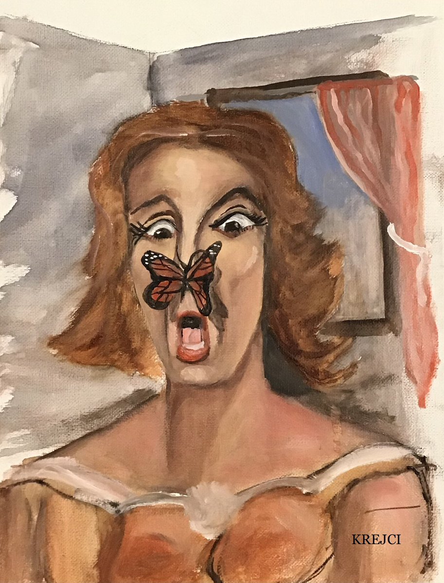 paintwithrick's tweet photo. Original Art by KREJCI untitled painted 1/07/26 #oil #krejci #painting #seattleartist https://t.co/Z8UoXlcrL9
