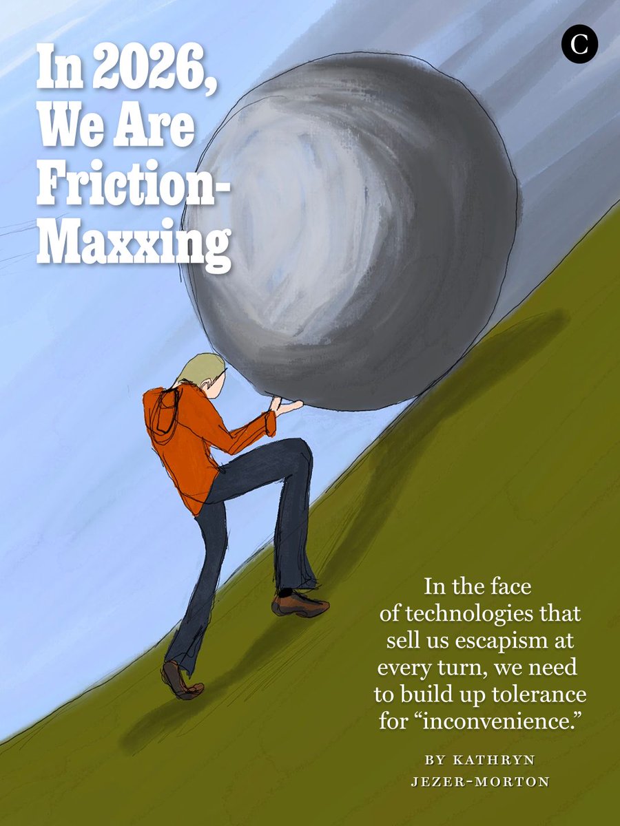 NYMag's tweet image. Tech companies are succeeding in making us think of life itself as inconvenient and something to be continuously escaping from, into digital padded rooms of predictive algorithms and single-tap commands: Reading is boring; talking is awkward; moving is tiring; leaving the house…