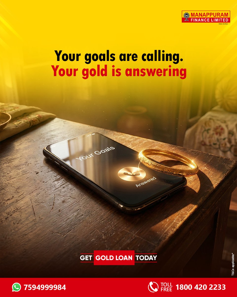 ManappuramMAFIL's tweet photo. With Manappuram Gold Loans, your gold becomes the power that moves you closer to your goals.

Click here to apply for our gold loan: https://t.co/slbX3M3Nrm

#ManappuramFinance #GoldLoan #DreamWithGold #MoveAheadWithManappuram #PowerOfGold #InstantGoldLoan #GoldForGoals https://t.co/Dp3CaiinTb