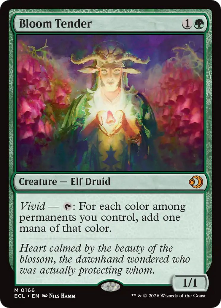 Bloom Tender sees a reprint in Lorwyn Eclipsed, along with a