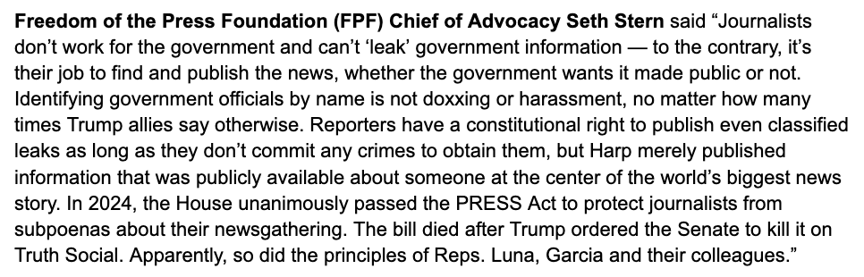 Freedom of the Press Foundation tweet media