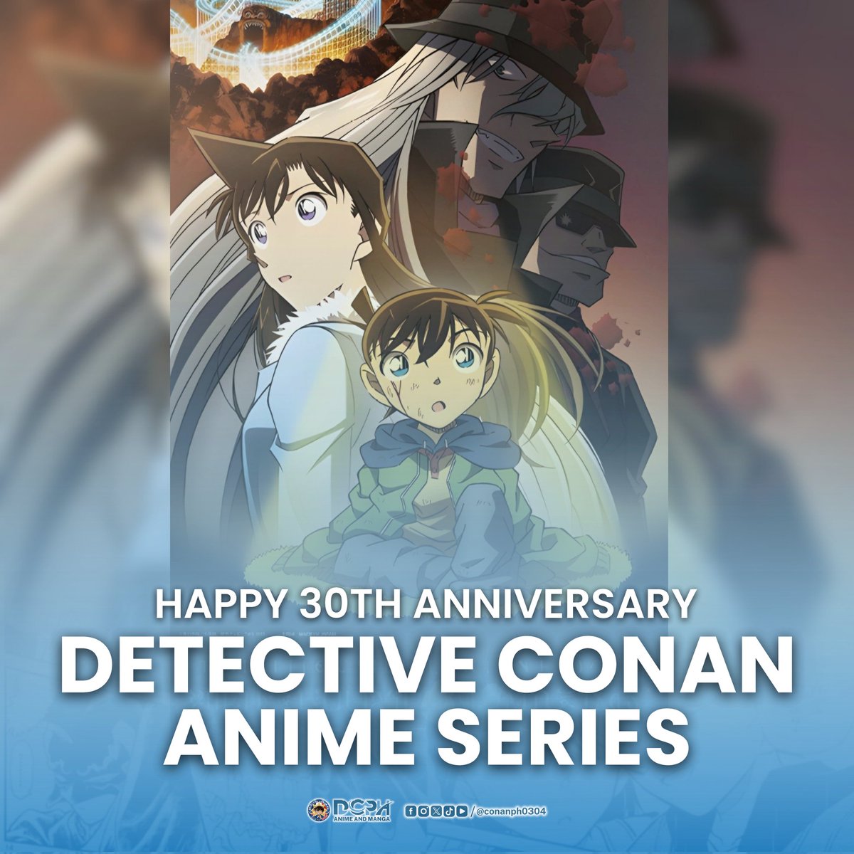 DETECTIVE CONAN ANIME TURNS 30! 🕵‍♂️ On January 8, 1996
