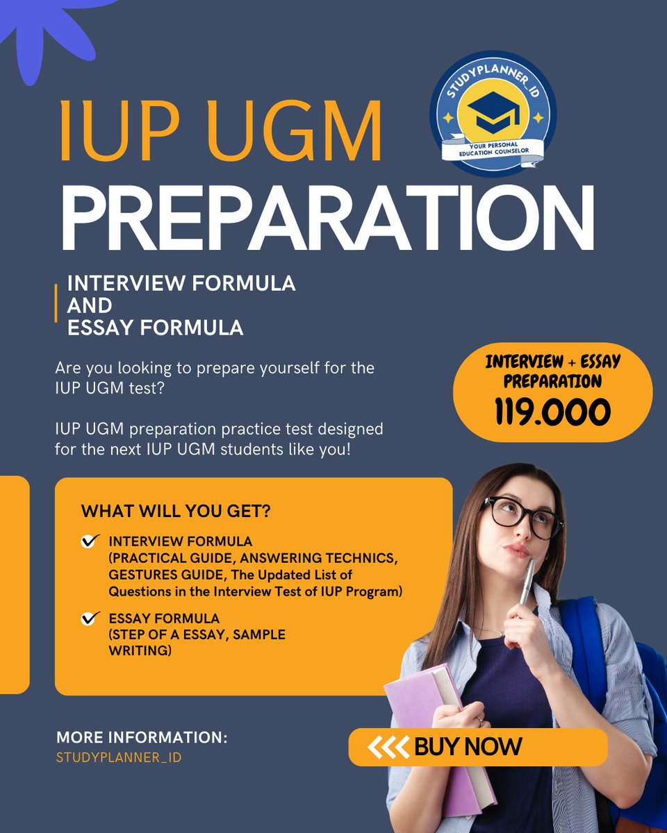 MENTORING PTN-JUAL SOAL IUP UGM/IUP ITB/SIMAK KKI tweet media