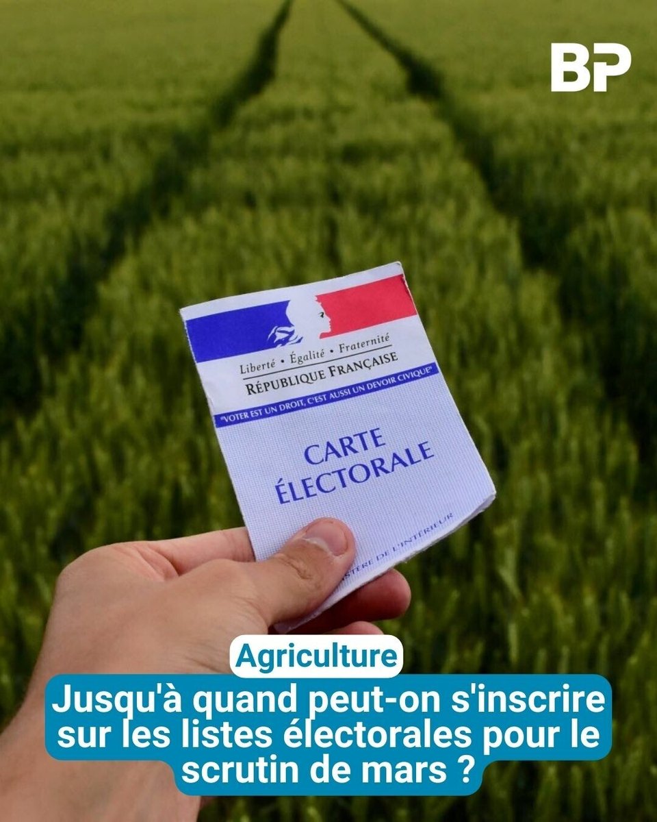 🗳️À de rares exceptions près, il vous reste encore quasiment un mois pour vous inscrire sur les listes électorales.

➡️ l.bienpublic.com/61j