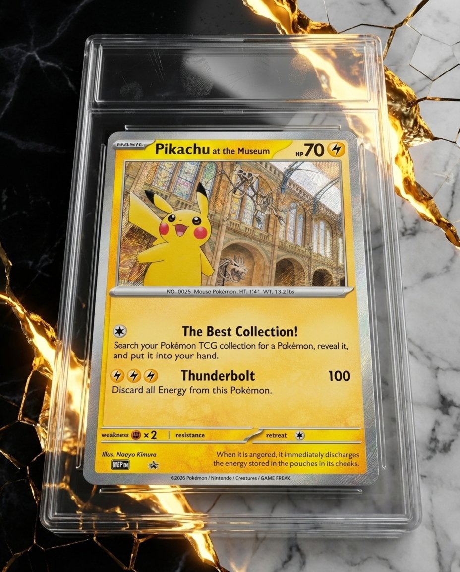 PlayKamiApp's tweet image. London Natural History Museum × Pikachu

“Pikachu at the Museum” (jumbo promo) starts 30th Jan 2026 at select UK retailers with pop-up tickets already fully booked.

This looks like a banger ⚡️

#PlayKami #PokemonTCG #Pokemon