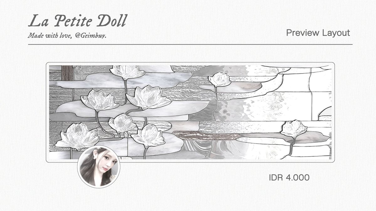 Geimbuy's tweet image. ㅤㅤ
Petite   Doll   Colection  :   10    Layout 
ready    stock  Yuha,  Jiwoo,  Ian  H2H.
Price   on   pict.   DM   for   take!

—————   #zonauang  #zonaba  
ㅤㅤ