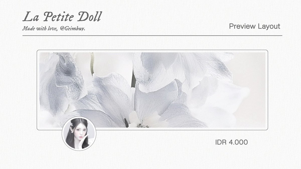 Geimbuy's tweet image. ㅤㅤ
Petite   Doll   Colection  :   10    Layout 
ready    stock  Yuha,  Jiwoo,  Ian  H2H.
Price   on   pict.   DM   for   take!

—————   #zonauang  #zonaba  
ㅤㅤ