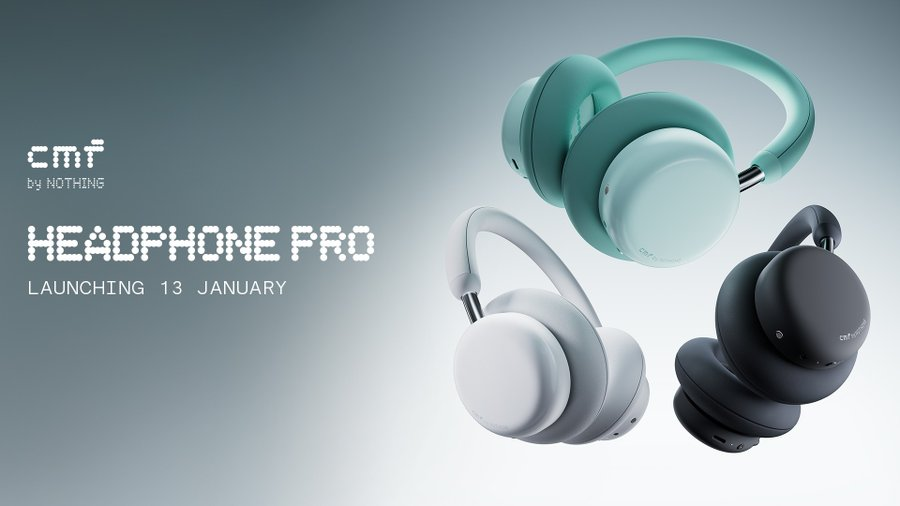 Technerd_9's tweet photo. CMF Headphone Pro launches in India on 13.01.2026.

Get ready to remix everything. 🎧 https://t.co/M5cwipLyde