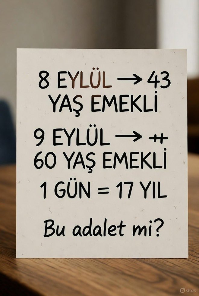 <a href="/EmadDernegi/">EMEKLİLİKTE ADALET DERNEĞİ ⚖️</a> <a href="/chpatakanunver/">İsmail Atakan Ünver</a> <a href="/jsarieroglu/">Jülide Sarıeroğlu 🇹🇷</a> <a href="/avabdullahguler/">Abdullah Güler</a> <a href="/hasandogan/">Hasan Doğan</a> Kademeli emeklilik acilen yasalaşmalıdır 
<a href="/EmadDernegi/">EMEKLİLİKTE ADALET DERNEĞİ ⚖️</a>
#VicdanınSesiKademe