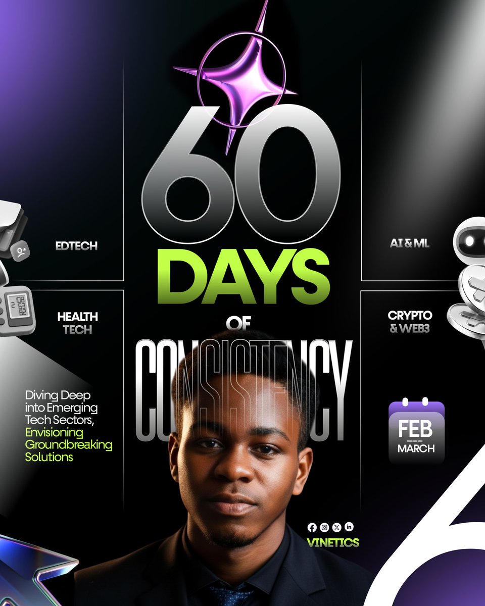 vinetics_'s tweet image. Going Harder This Year, with Intention &amp;amp; Grit 💎
Godspeed ✊🔥
#tech #design #challenge #consistency