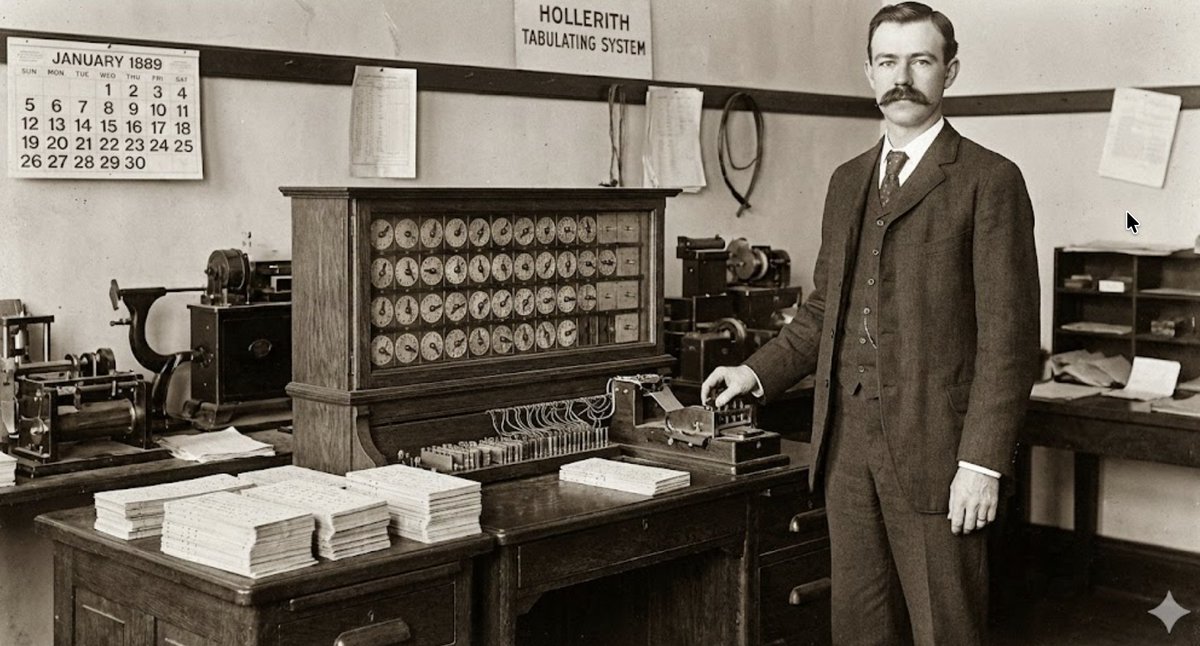 💻 January 8, 1889: The Day Data Was Born

Before cloud computing and AI, there was... cardboard.

Today, Herman Hollerith patented the Punch Card Tabulating Machine. It reduced the 1890 Census time from years to months.

His company? It eventually became IBM.

Big Data started