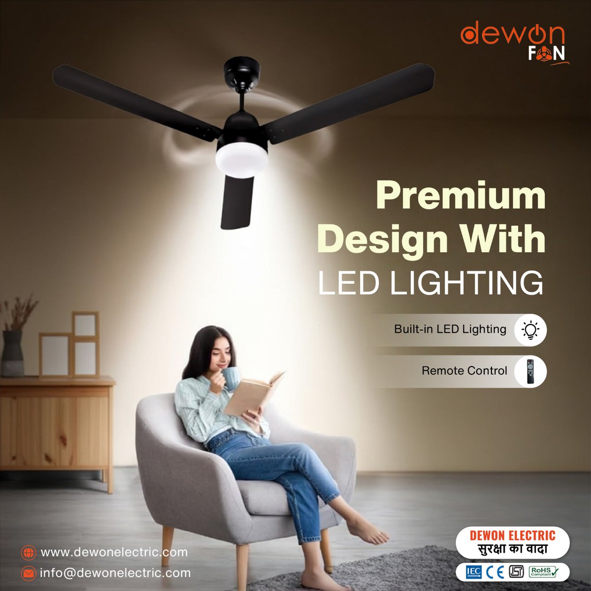 dewonelectric's tweet photo. Premium design meets everyday comfort
Dewon Fans elevate modern homes with sleek aesthetics, built-in LED lighting, smooth airflow, and remote control.
Dewon Electric — सुरक्षा का भरोसा
🌐 https://t.co/JYWhudx6ow
#DewonElectric #DewonFan #PremiumFans #LEDLighting #SmartHome https://t.co/eUrMOyP6gp