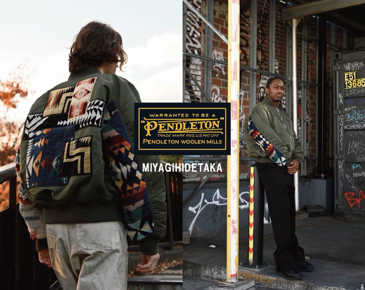 PENDLETON x MIYAGIHIDETAKA『MA-1 ジャケット』が国内1月10日（土