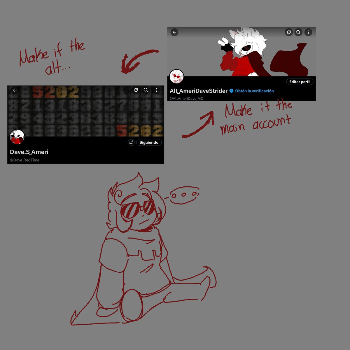 ModoDiablo_Amer's tweet image. so hey
i need some help
my main account no longer has a SB (yaay) but i feel like ive had so many interactions here that it feels bad to leave it as my secondary account now... should i change this account to my main one?
please, I need advice on this decision.