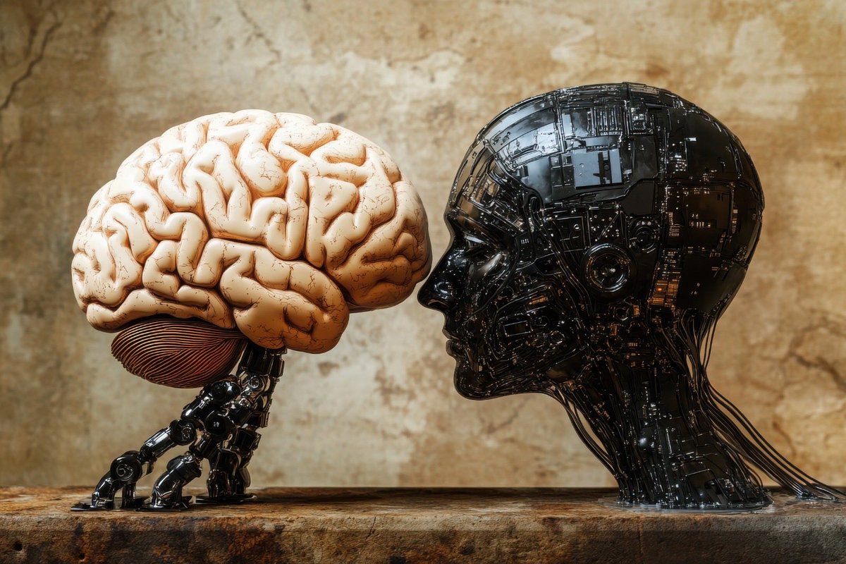 İlk başlarda #yapayzekâ araçları daha stabil çalışıyordu, daha net ve daha doğru bilgiler veriyordu.
Kullanıcı sayısı arttıkça; aptalca sorular çoğaldı.
Zamanla yapay zekâ, aptal talep ve sorulara göre eğitildi.

Bildiğiniz #yapayzeka’yı aptal olmak için eğittik bu başarı bizim.