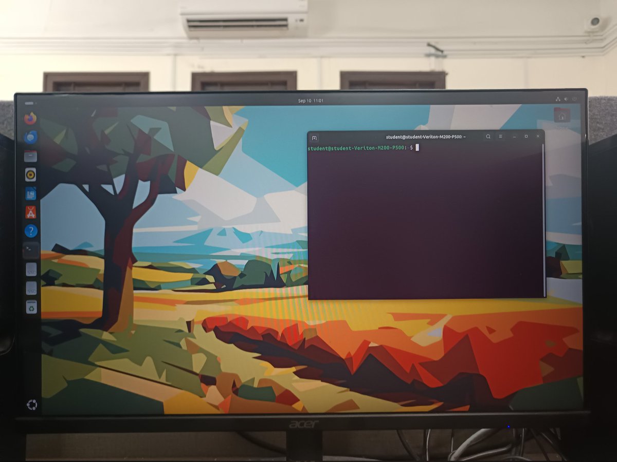 Can't believe my college has Ubuntu as the default

Does your college have Ubuntu as the default?