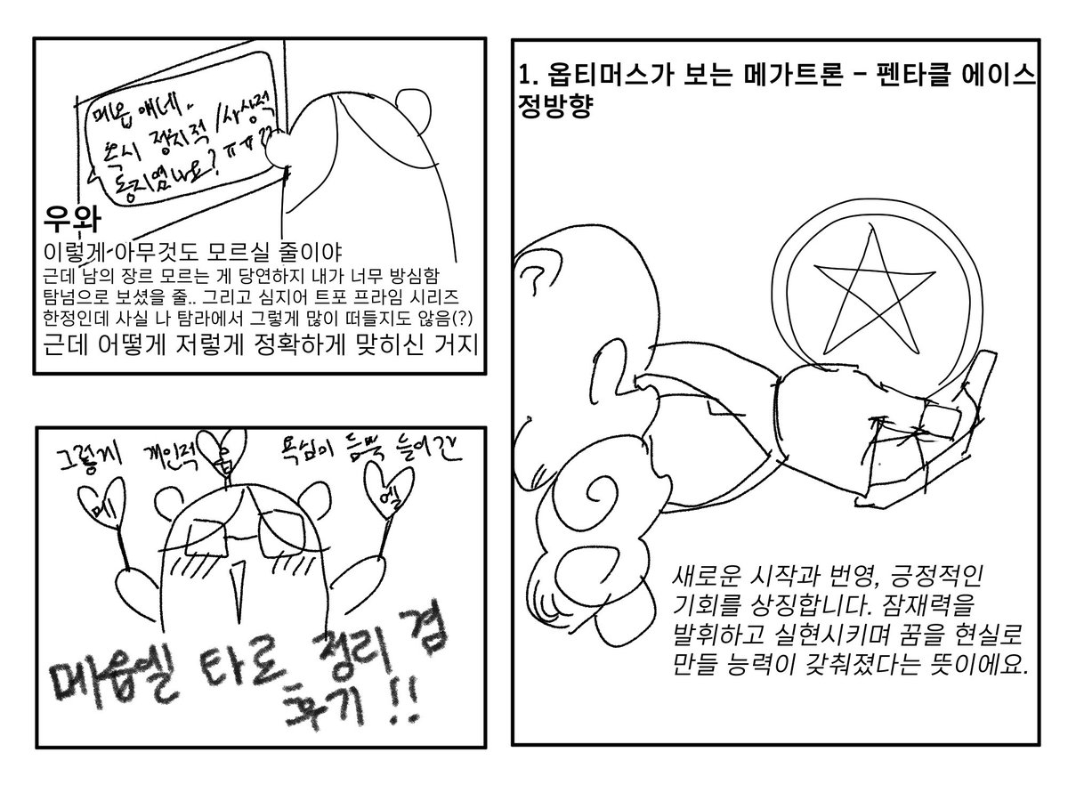 트포 프라임 메옵엘/메옵리타 #megoplita 타로 본 후기만화(4/??)
