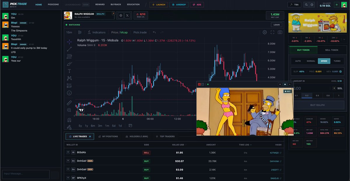 Hey $Ralph soon you’ll be able to watch a Simpsons episode with your fellow holders. 📺

Any Solana token can benefit from our features!