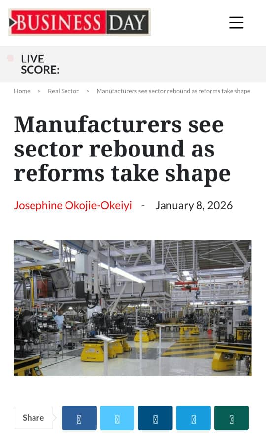 Activities in the manufacturing sector, in 2025, closed on a solid footing as strong demand drove sharp increases in output and new orders, while business confidence climbed to a six-month high, according to the December Stanbic IBTC Purchasing Managers Index (PMI).

The PMI