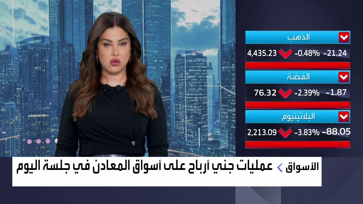 عمليات جني أرباح على أسواق المعادن في جلسة اليوم والذهب متماسك نبض السوق _Business 