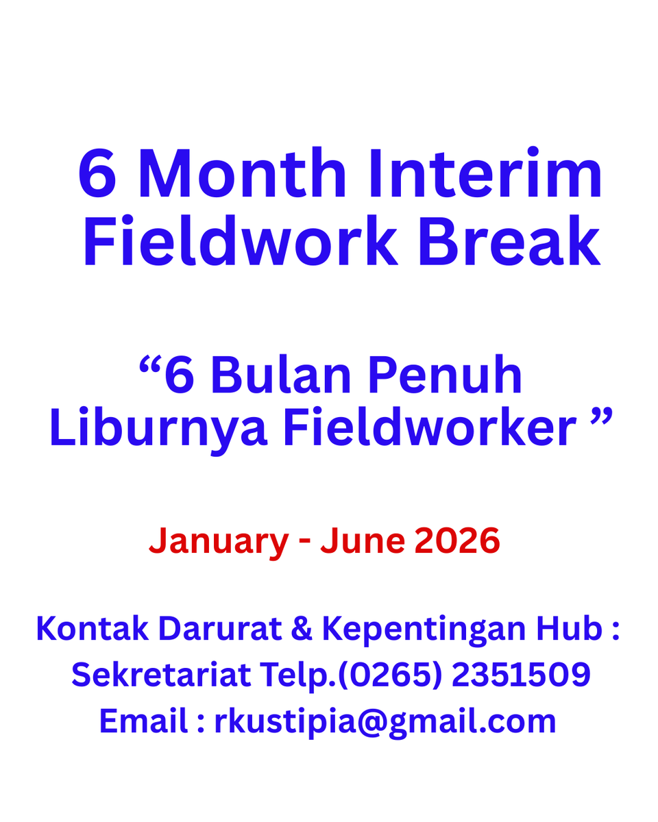 repakustipia's tweet image. As a Research Director Center for Study Indonesian Food Anthropology (CS-IFA) @hellocsifa want to say : Enjoy your 6 Month Interim Fieldwork Break and See you on July 2026 !