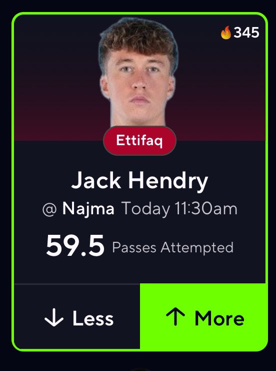 PropBry's tweet image. ☢️ POTD ☢️ 
Life if tailing 
Jack Hendry O59.5 Passes Attempts 🔥

#BettingTips #DailyPicks #soccer #worldcup #soccerbets #POTD