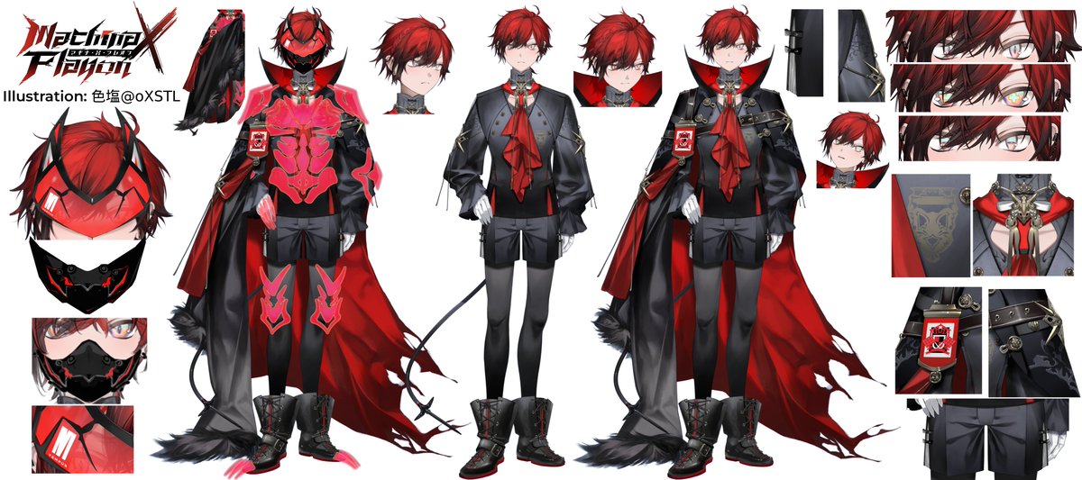 machinaxflayon's tweet image. 🪫MACHINA X FLAYON🪫
🔋REFERENCE SHEET - DARK HERO 🔋

✏️Illustration: 色塩🐺@/oxSTL (SHOKUEN)
            
#MachiRef #MachinaXSentai