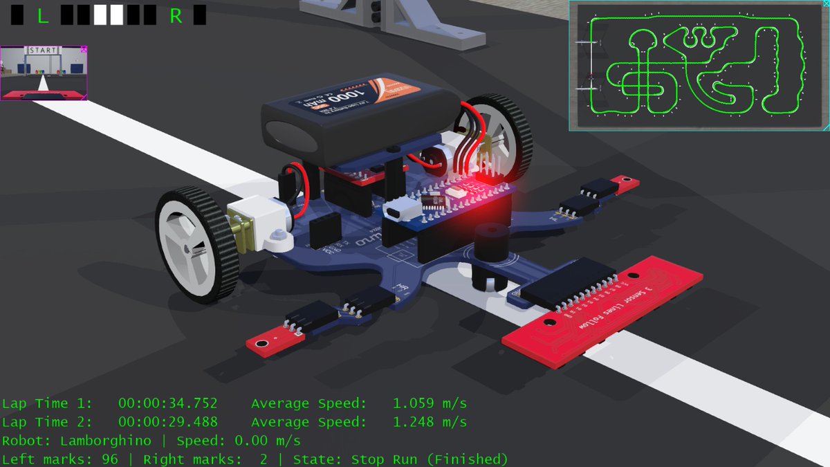 draker_dg's tweet photo. Sharing a Webots C++ project exploring Robotracer:
Sensor calibration, PID control, track segmentation, and speed optimization.
Based on Open Lamborghino
Feedback welcome!

GitHub: https://t.co/Ddk5BP7K0O

#Robot #Robotracer #OpenLamborghino #Webots #ロボトレース https://t.co/yDqogsfgDb