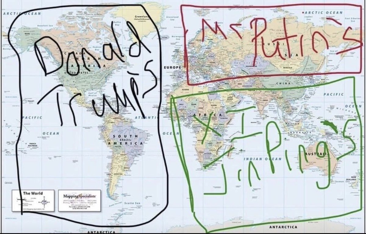 On adore suranalyser la géopolitique.
Parfois, pourtant, tout est déjà sous nos yeux.

Respect éternel à l’analyste macro derrière cette évidence !