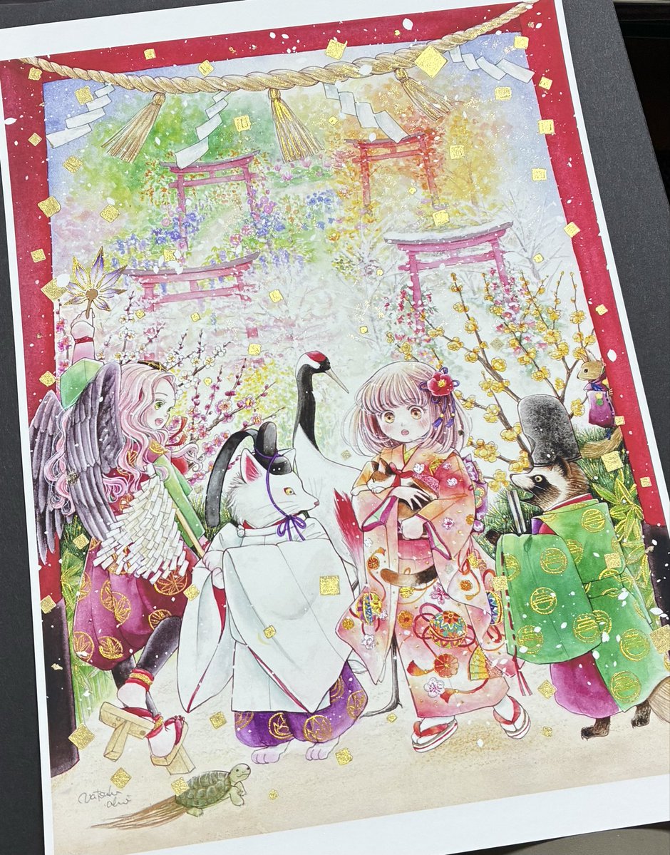 個展会場限定ですが、今回のメインビジュアルの複製原画受注生産の受付