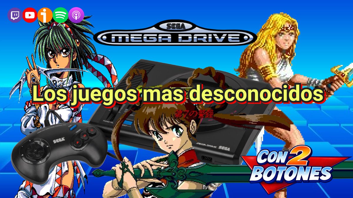 ‼️Este Domingo en Twitch‼️

Ⓜ️MEGA DRIVEⓂ️
Títulos Desconocidos 

Se vienen:
<a href="/Blackoopso/">Roke Night Adventures</a>
<a href="/Ratoncito_X4/">Ratoncito_x4</a>
<a href="/charlescolgao/">charlie</a> 

🟪 Twitch (16:00h):
twitch.tv/con2botones?sr…

🟥 YouTube:
youtube.com/@Con2BotonesPo…