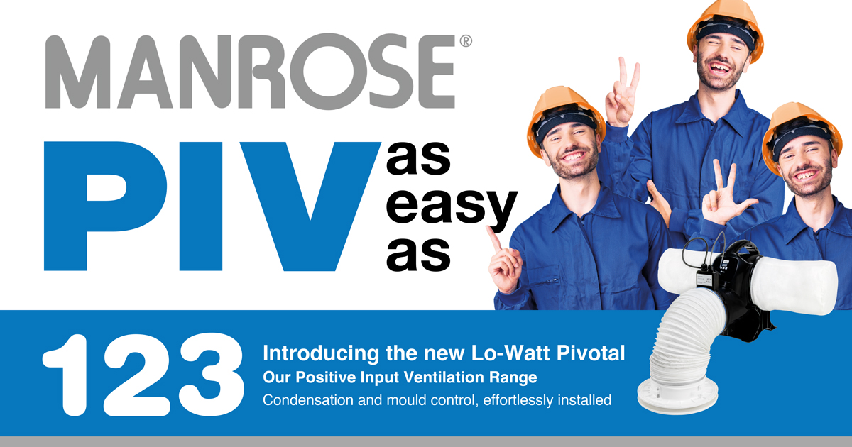 Prevent mould. Stay compliant. Protect residents.

Our #PIV units keep #HousingStock healthy with continuous airflow, lower humidity, low-watt efficiency, optional 500W heater &amp; 3-year warranty. Ideal for retrofits &amp; #SocialHousing

More: manrose.co.uk/product/manpiv…