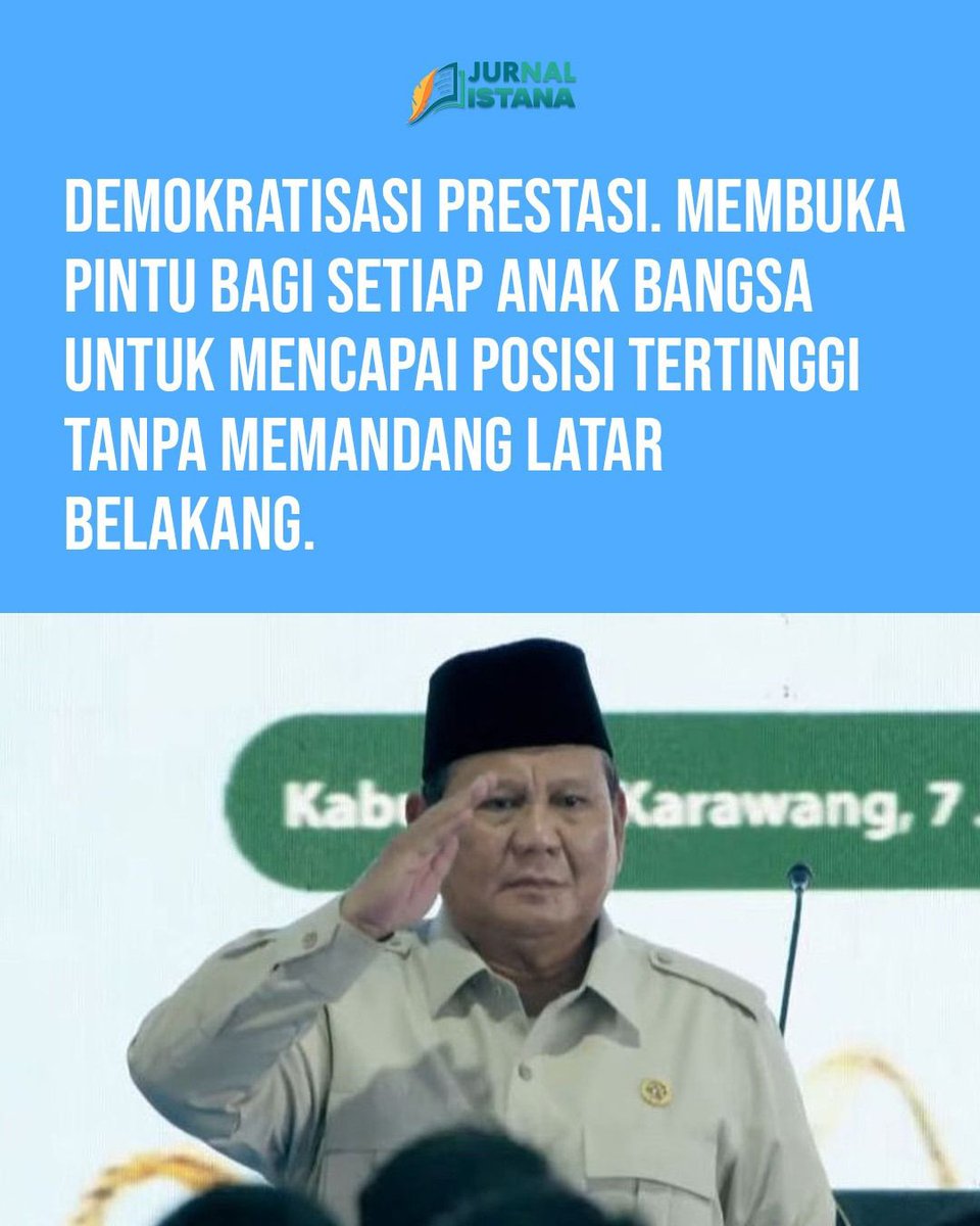 ChibiFar's tweet photo. membuka pintu untuk anak bangsa yg capai posisi tertinggi tanpa pandang latar belakang #PetaniSejahtera
Akses Pendidikan Tinggi https://t.co/nG6CVFhu7b