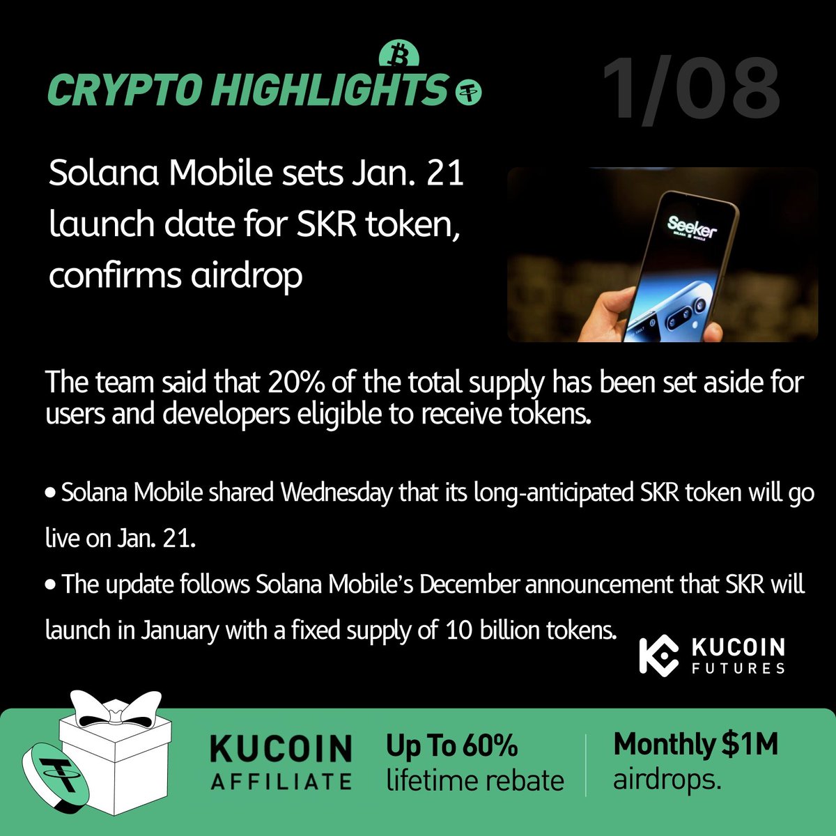 🚨 Crypto Alpha Alert | 2026/01/08 🔻 Aptos (APT) drops as crypto market  slides. 🛠️ BNB dips below $900 despite upgrades and ecosystem progress. 💸 Crypto  lending starts to look like cash savings accounts. #KuCoin #KuCoinAF #Crypto