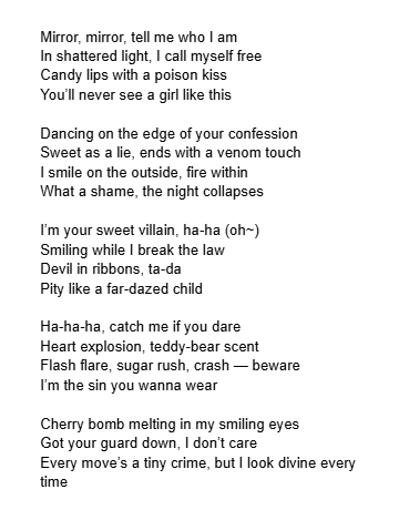 alnstmiwa's tweet photo. MirroR｜ALNST Sub : Mizi Part.2
[EN] LYRICS

#ALNST #에이스테 https://t.co/s4AMYXlsdf