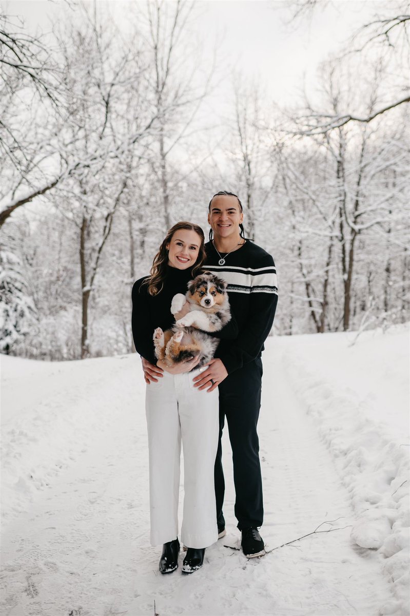McKennaHaase's tweet photo. We’re excited to introduce our Christmas gift this year, Tuxedo “Tux” Scott. He’s been the sweetest addition to our family ❤️❄️ https://t.co/hfZrW7KPWJ