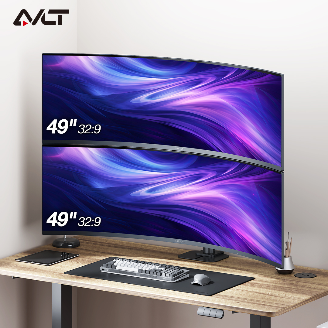 AVLT_Global's tweet photo. Which monitor arm handles dual ultrawide screens?

AVLT-DM118-1 is a dual 49″ stacking pole mount with adjustable height/tilt/swivel/rotate with C-clamp or Grommet mounting.
👉 https://t.co/ieLrPgpuPk

#AVLT #UltrawideSetup https://t.co/ghBnfG2wg1