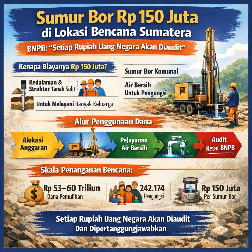 ctrrahmat354's tweet image. Sumur bor yang tepat buat warga! 💧 Anggaran diawasi, air bersih berkelanjutan. Yuk, kita jaga akses air kita dengan baik! 👍
