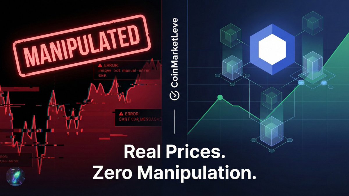 coinmarketleve's tweet photo. 🚀 Apresentamos o CoinMarketLeve!

Nascemos de uma necessidade real: nossa IA de sinais precisava de dados CONFIÁVEIS.

O problema? Preços de exchanges podem ser manipulados.
A solução? Buscar direto na blockchain.

🧵 Entenda por quê somos diferentes ⬇️ https://t.co/xISXXpLn1U